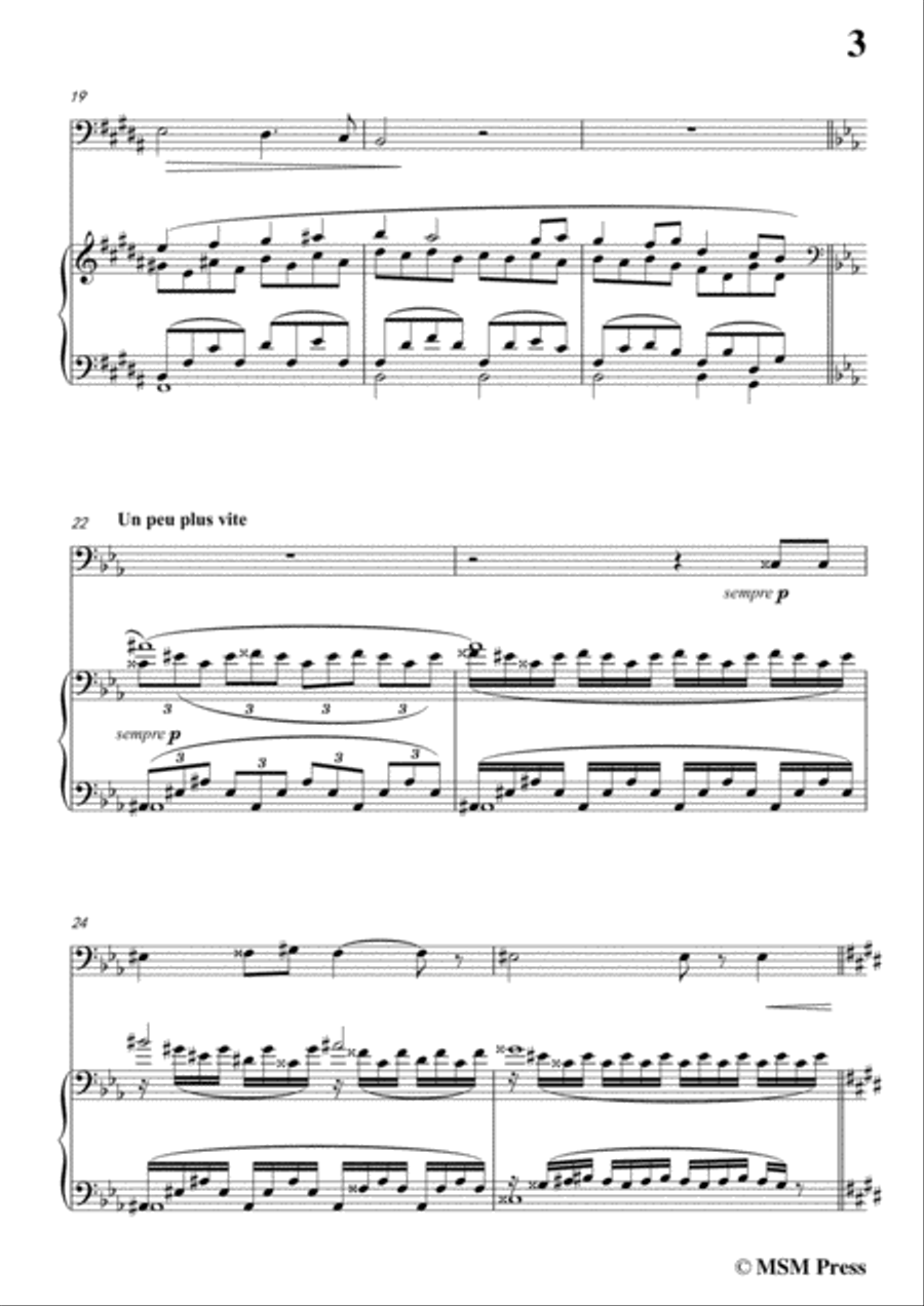 Duparc-Phidylé,for Cello and Piano,for Voice and Piano Voice Solo scores gallery preview page 5