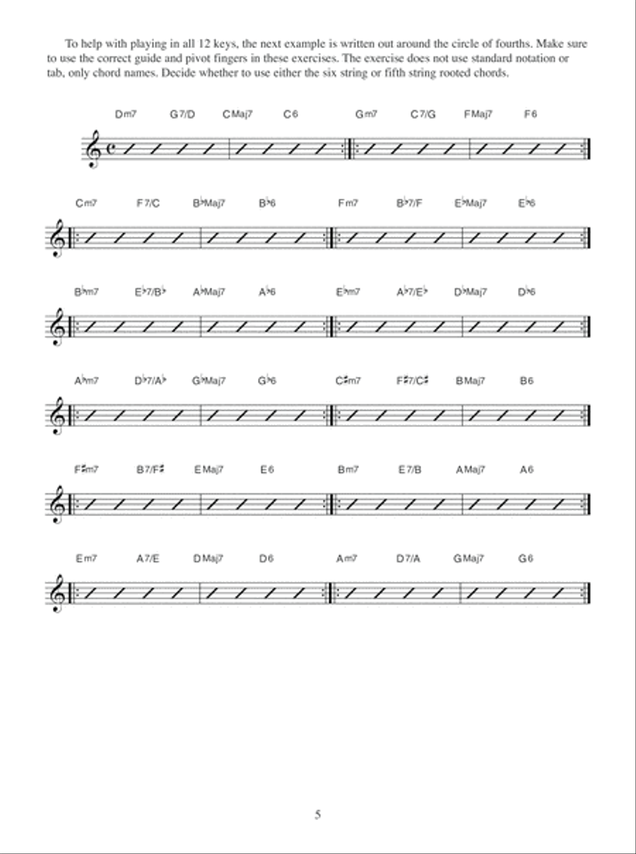 Jazz Guitar Chord Workout Electric Guitar scores gallery preview page 6