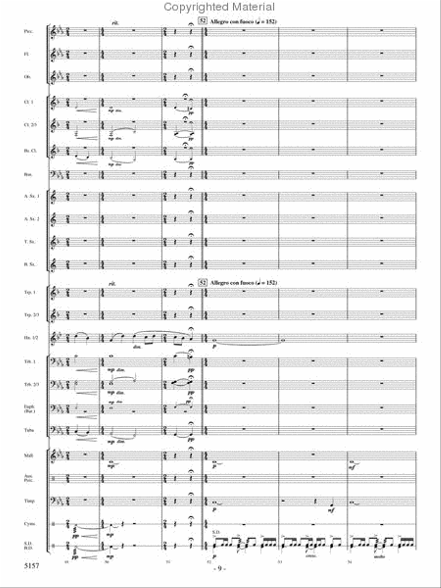 Fate of the Gods Fate of the Gods Concert Band scores gallery preview page 8