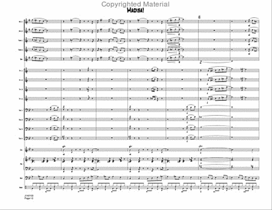 Madiba Jazz Ensemble scores gallery preview page 16