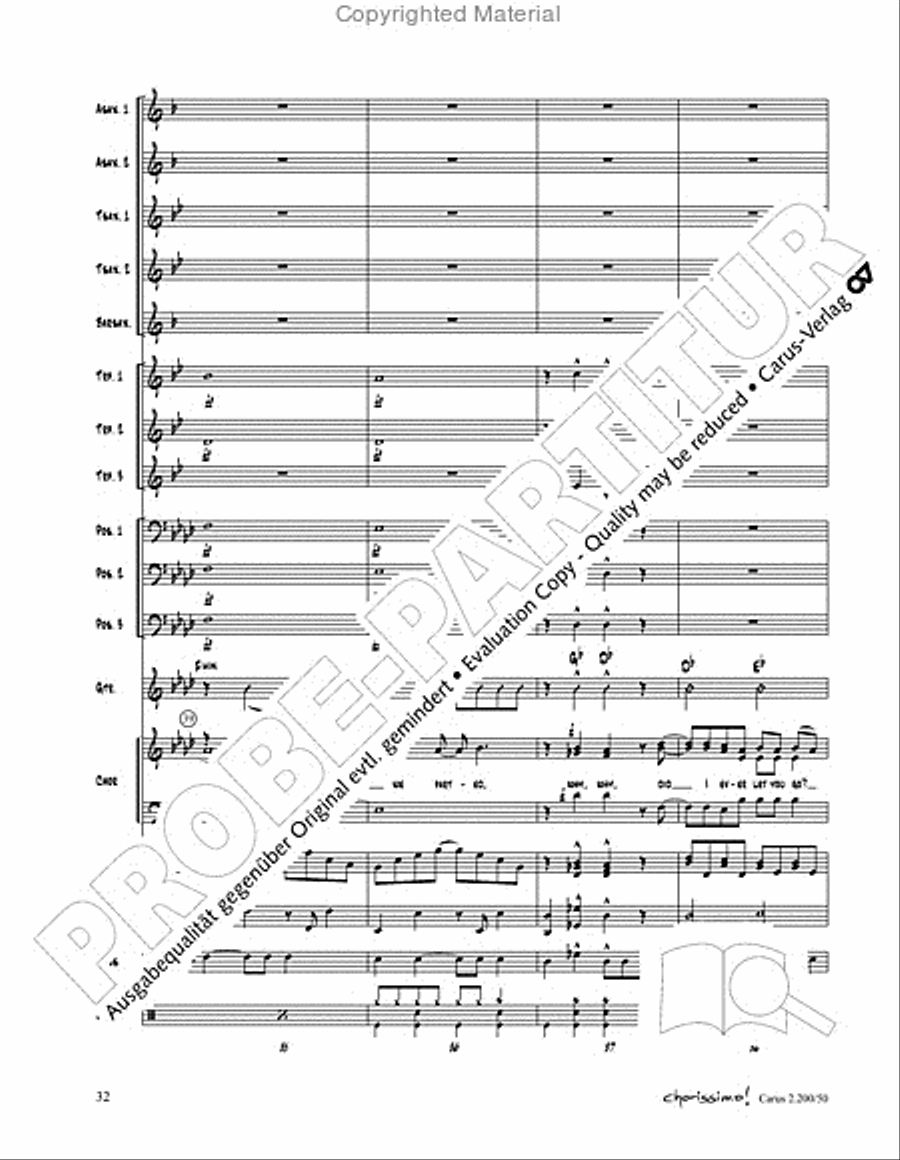 Chorissimo. Instrumentale Begleitarrangements fur Small Bigband, Vol. 3 Big Band scores gallery preview page 30