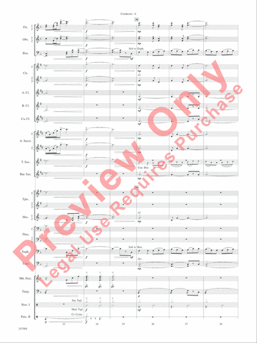 Wassail Concert Band scores gallery preview page 10