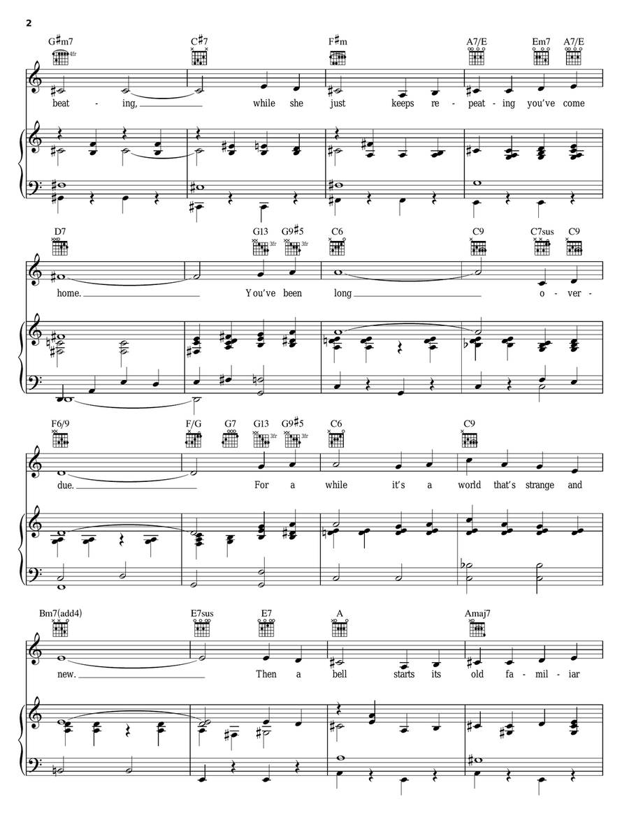 You've Come Home You've Come Home Piano, Vocal, Guitar scores gallery preview page 2
