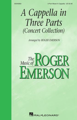 Book cover for A Cappella in Three Parts (Concert Collection)
