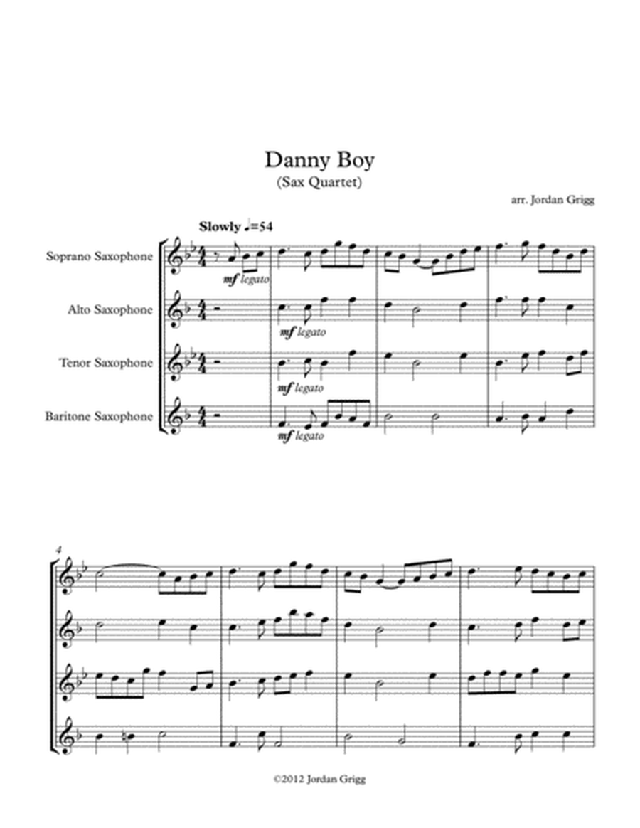 Danny Boy (Sax Quartet) image number null