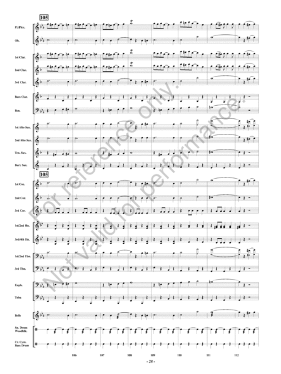 The Huntress Concert Band scores gallery preview page 29