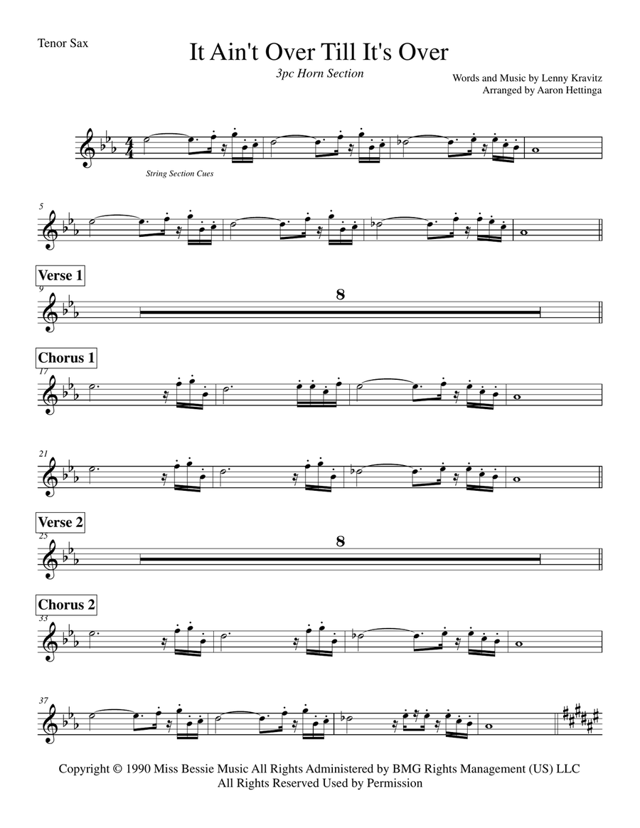 It Ain't Over 'til It's Over Small Ensemble scores gallery preview page 4