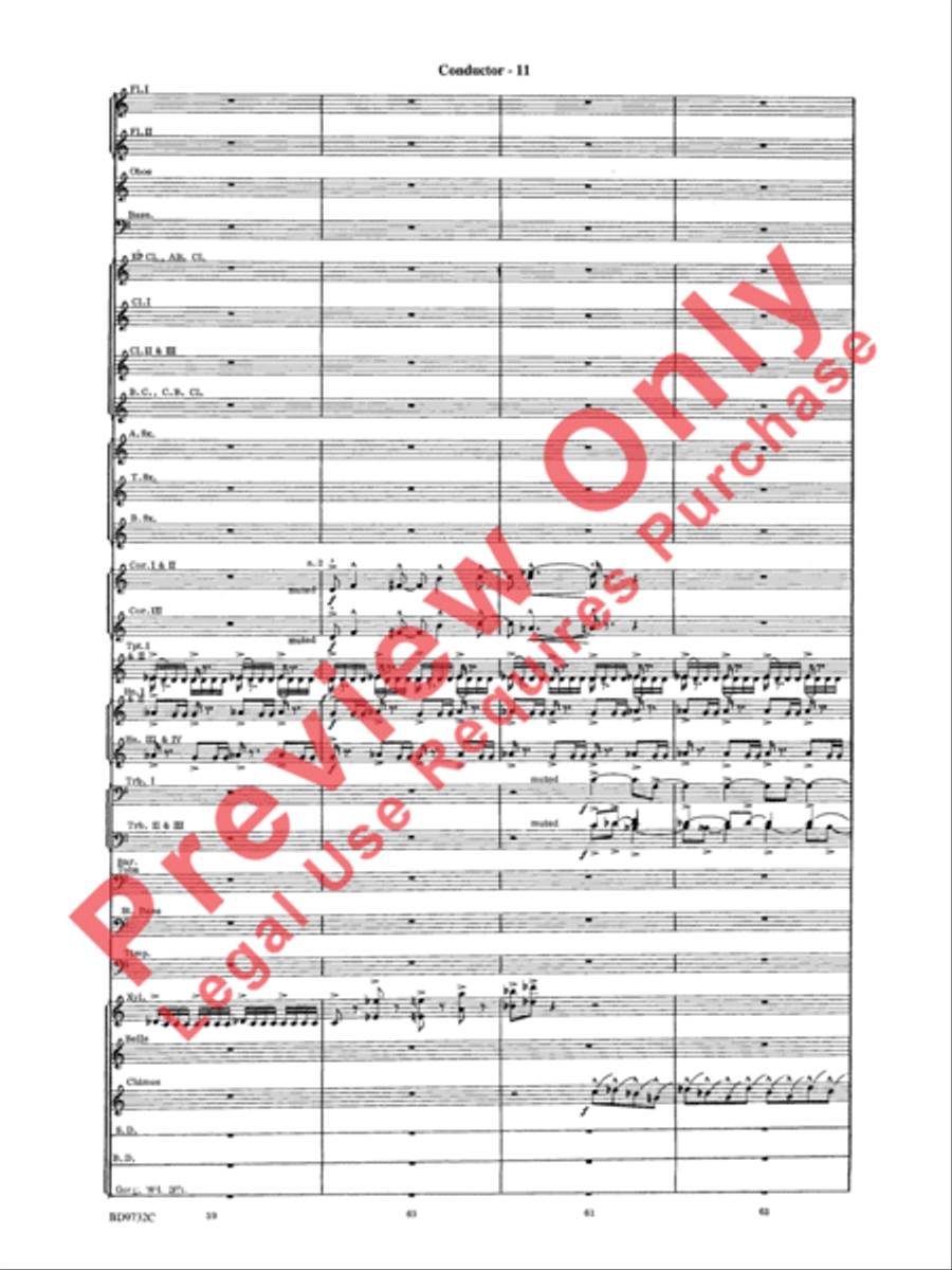 Symphonic Movement Concert Band scores gallery preview page 13