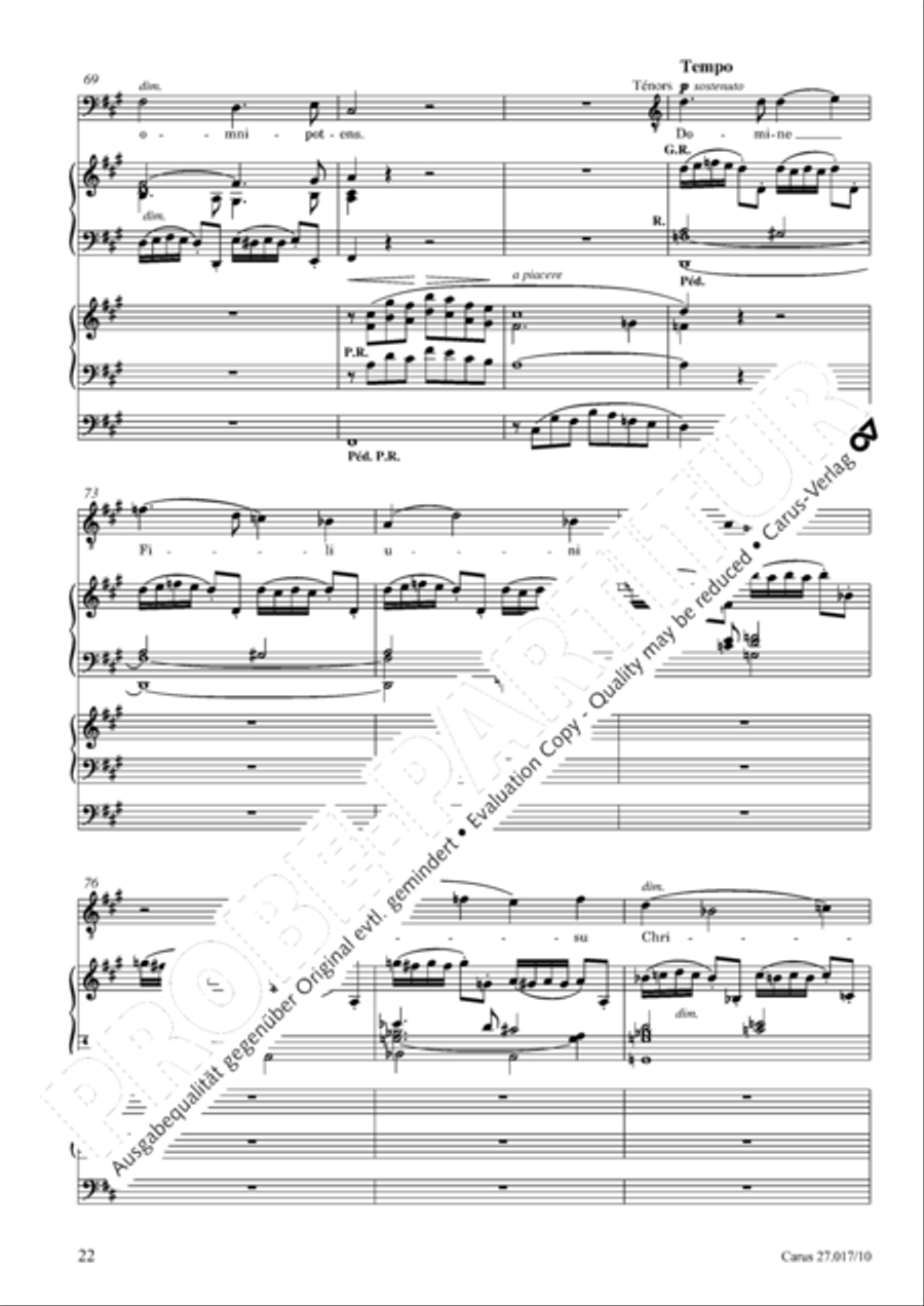 Messe solennelle en ut diese mineur 4-Part scores gallery preview page 23