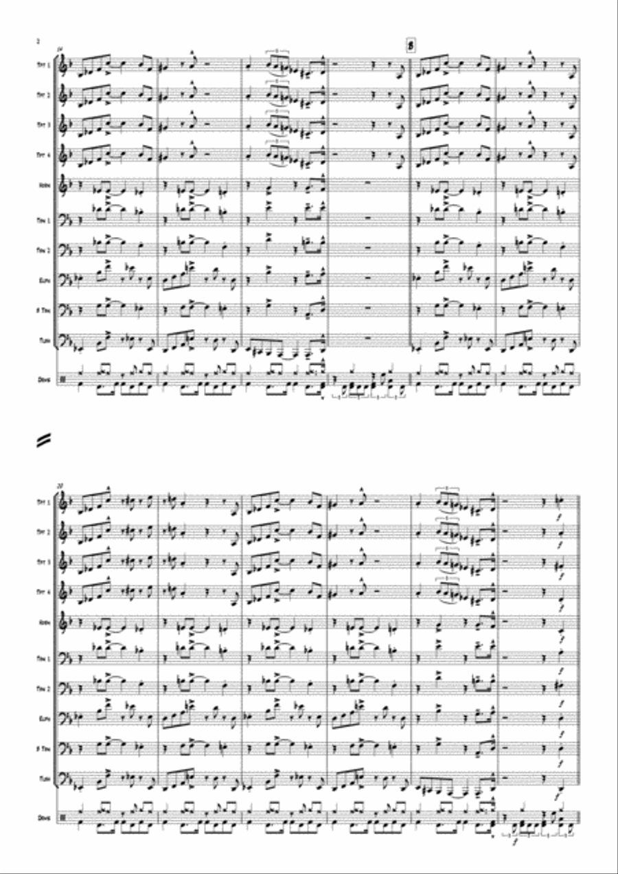A Night In Tunisia Small Ensemble scores gallery preview page 4