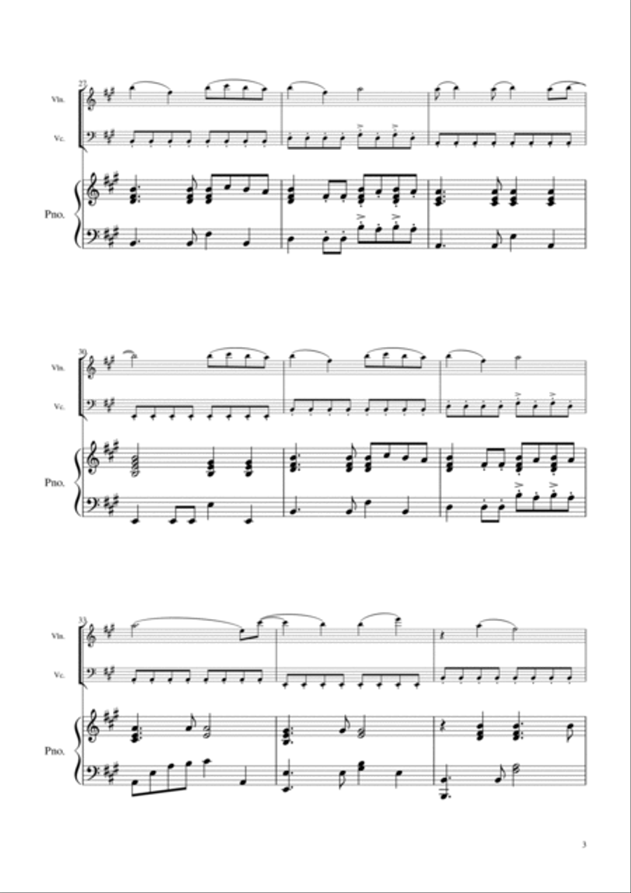 Wildest Dreams Wildest Dreams Piano Trio scores gallery preview page 5
