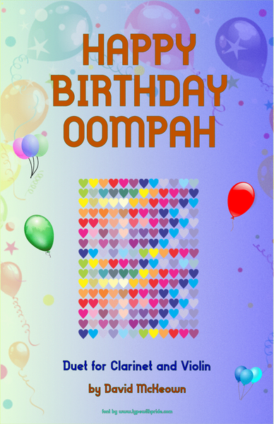 Happy Birthday Oompah, for Clarinet and Violin Duet