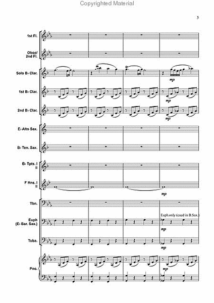 Concertino for Clarinet, Mvt. I