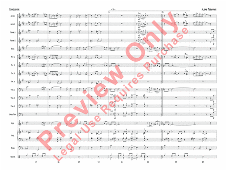 Alone Together Jazz Ensemble scores gallery preview page 6