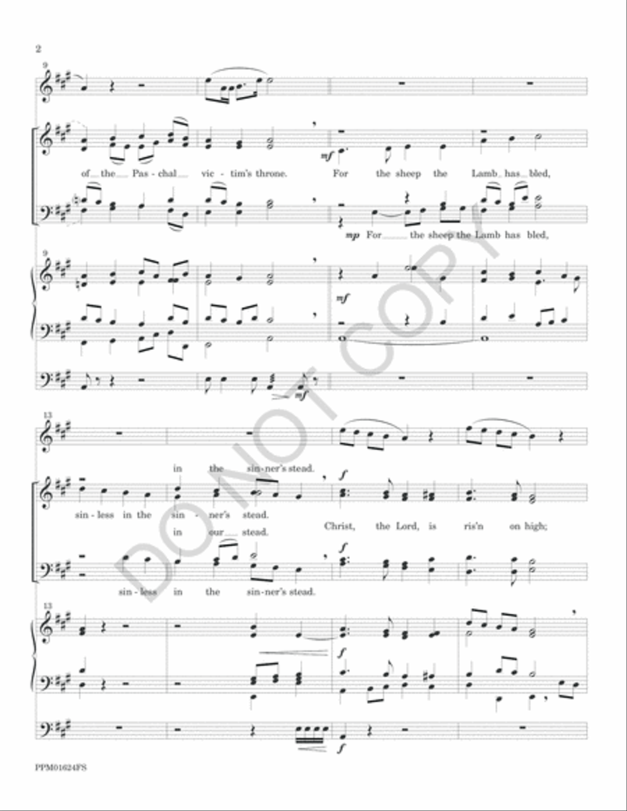 Christ, the Lord, Is Risen Today 4-Part scores gallery preview page 21