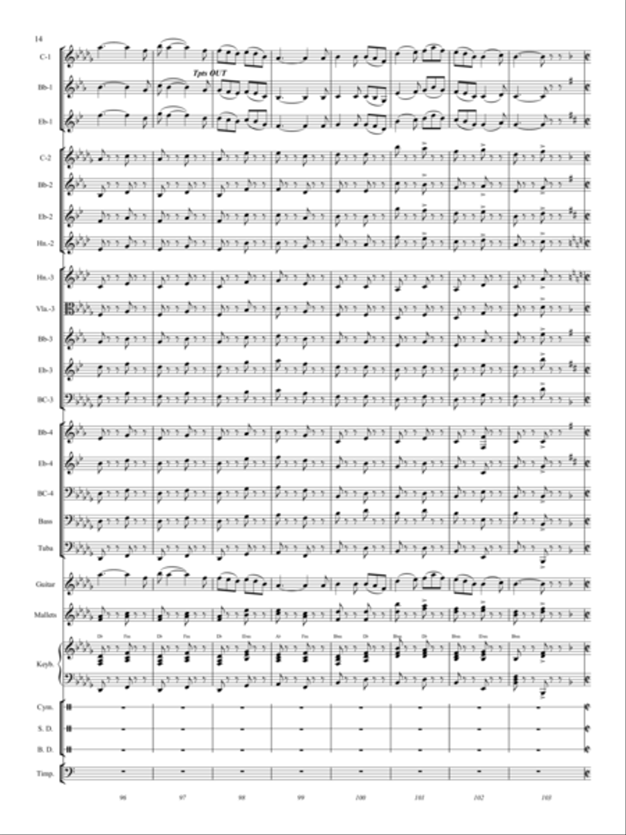 March March Concert Band scores gallery preview page 13