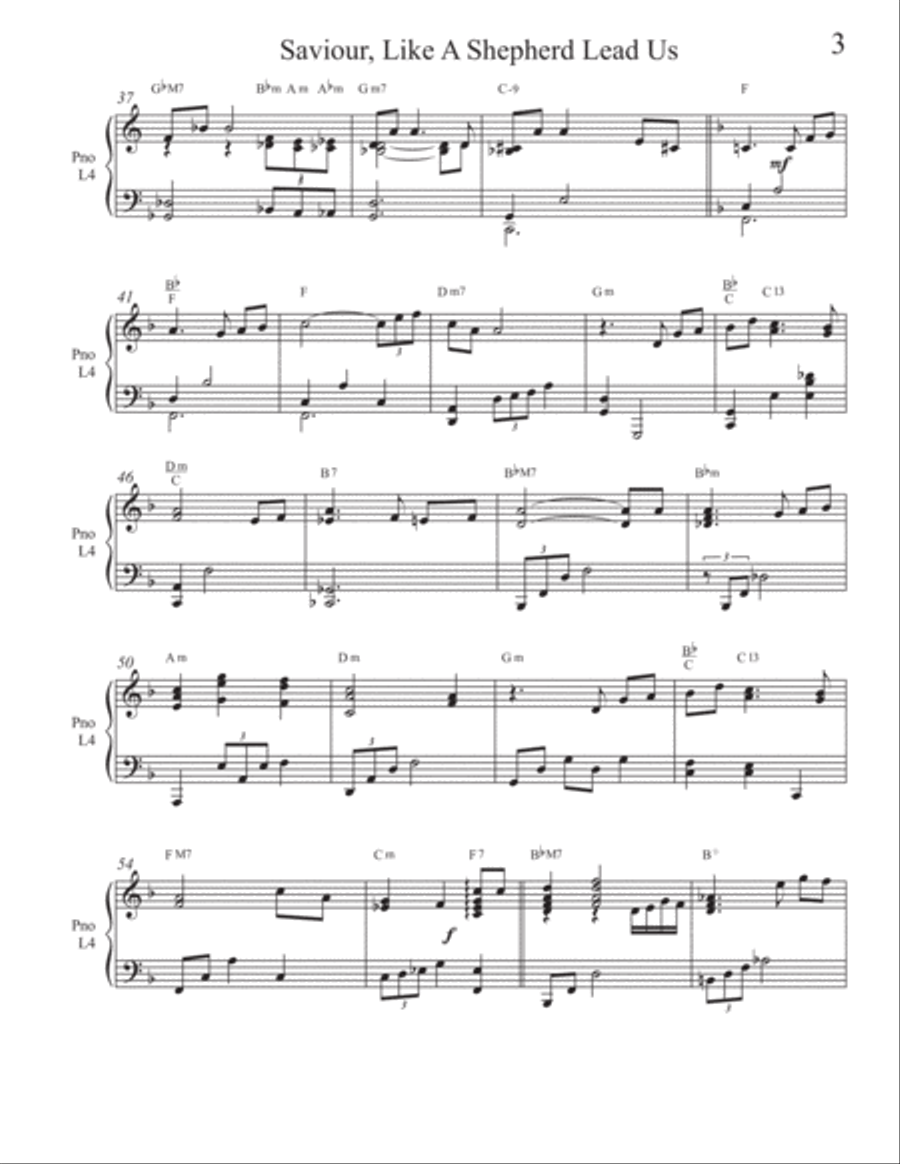 Savior Like A Shepherd Lead Us (2 for 1 PIANO Standalone Arr's) Piano Solo scores gallery preview page 4