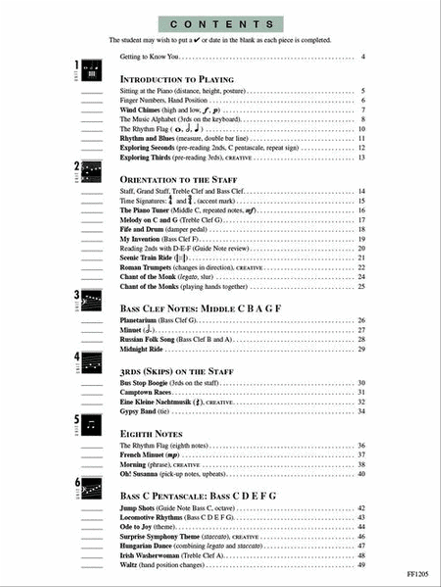 Accelerated Piano Adventures for the Older Beginner Piano Method scores gallery preview page 2