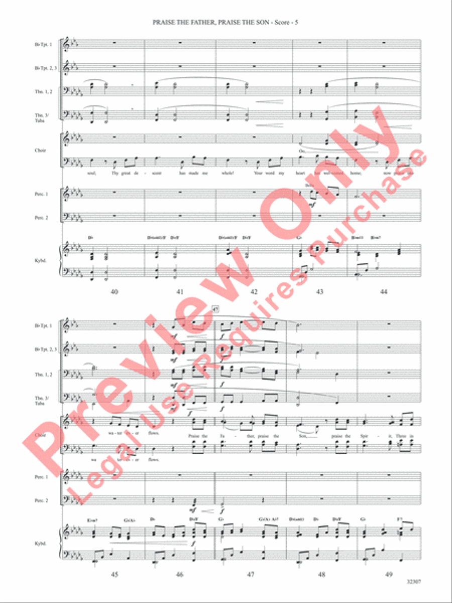 Praise the Father, Praise the Son Choir scores gallery preview page 6