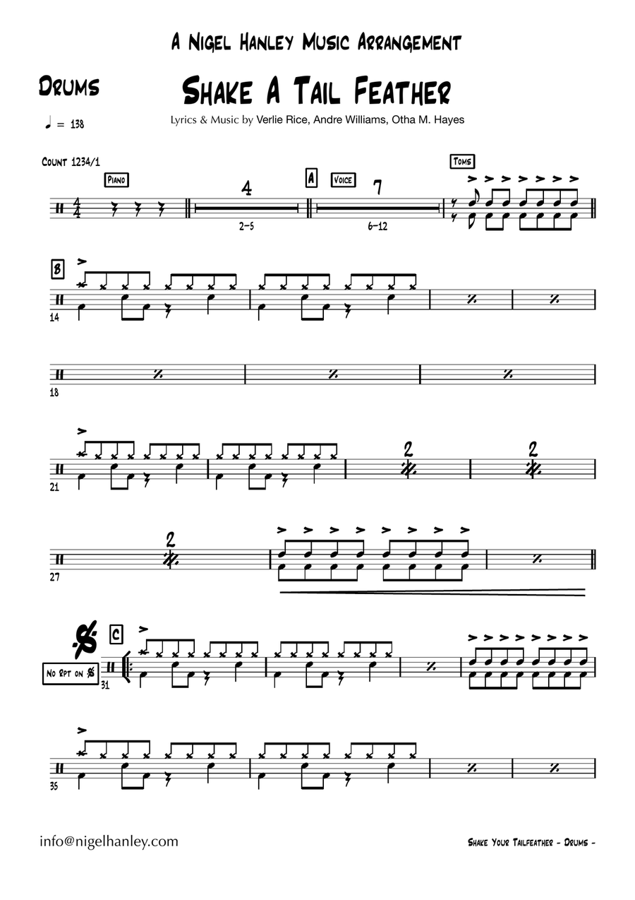 Shake A Tail Feather Jazz Ensemble scores gallery preview page 4
