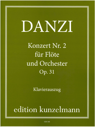 Book cover for Concerto no. 2 for flute D minor Op. 31