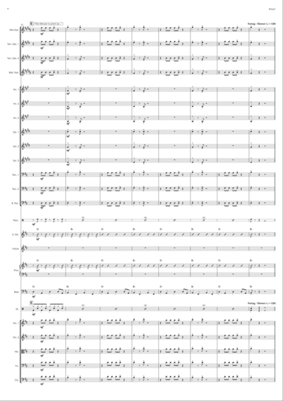 Shout Shout Jazz Ensemble scores gallery preview page 6