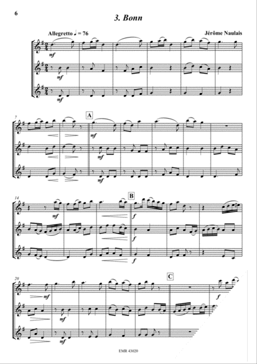 A Musical Journey Flute Trio scores gallery preview page 6