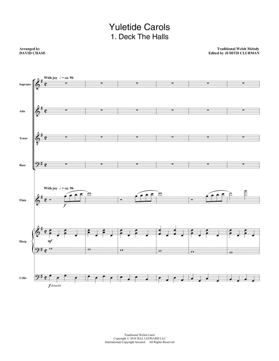 Yuletide Carols
                        Choir -
                         Digital Sheet Music
                        