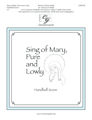 Book cover for Sing of Mary, Pure and Lowly - Handbell Score
