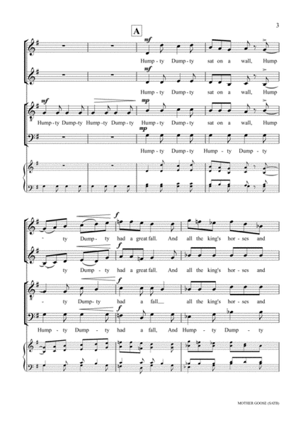 Mixed Up Mother Goose (SATB) image number null