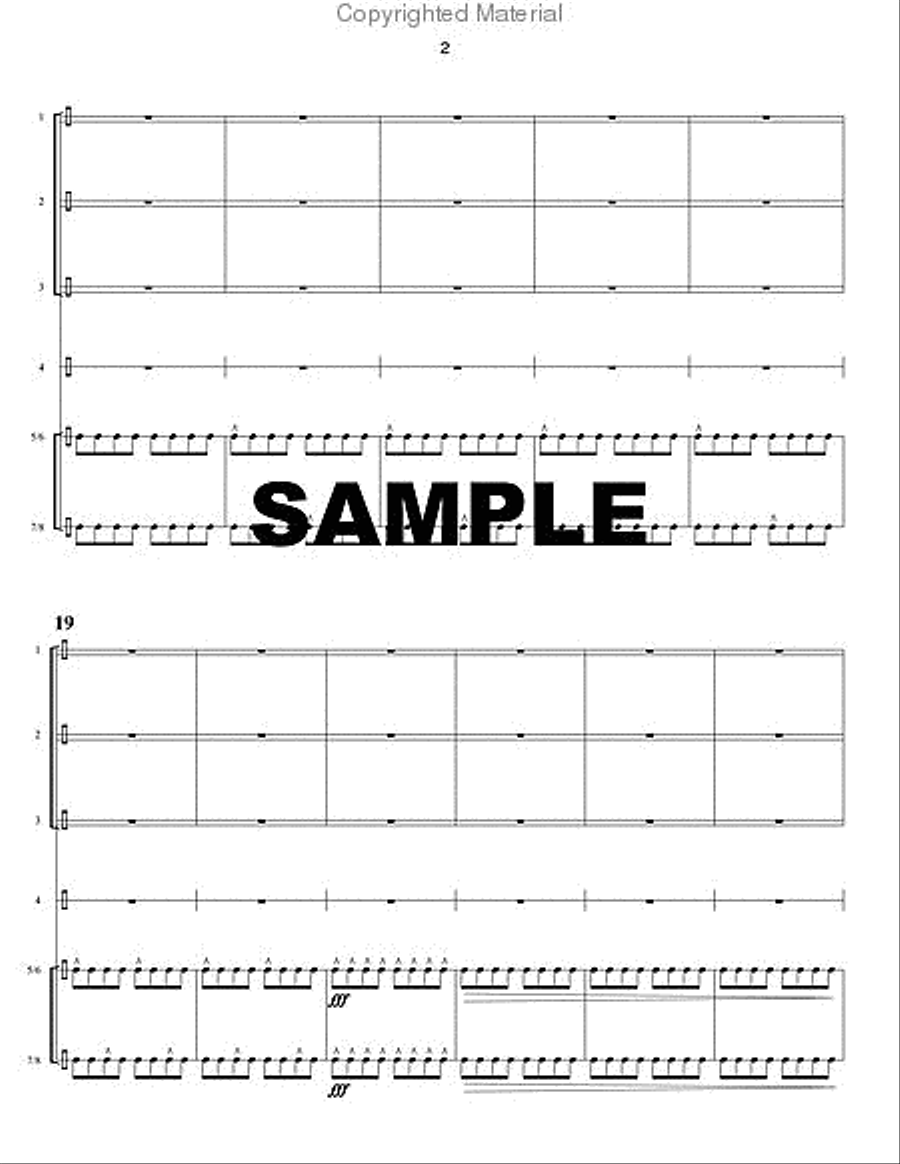 Taiko Percussion Ensemble scores gallery preview page 3