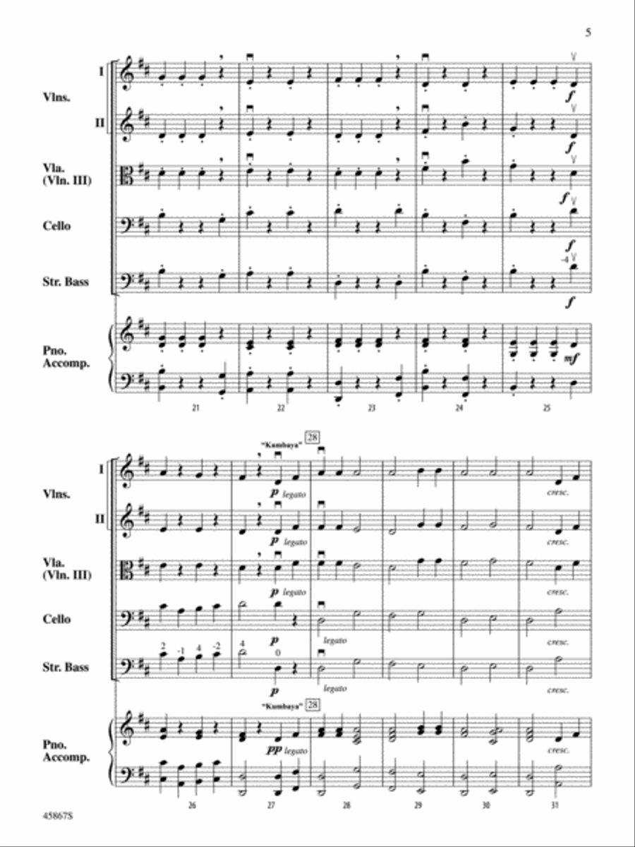 Campfire Songs: Score Campfire Songs: Score String Orchestra scores gallery preview page 5