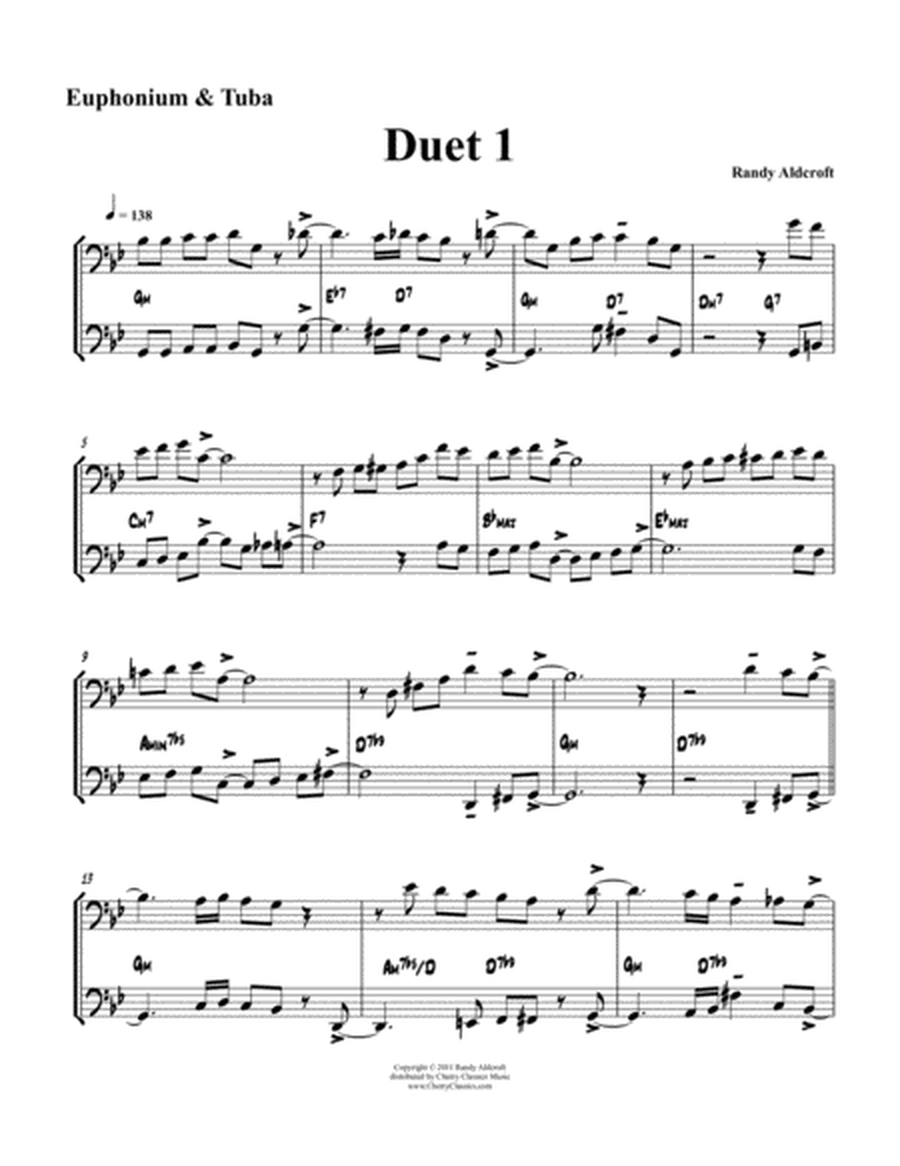 Famous Jazz Duets for Euphonium & Tuba - Volume 1