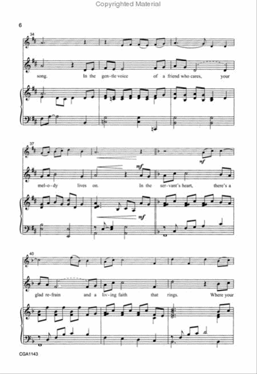 Lord, How Wondrous Is Your Song 2-Part scores gallery preview page 3