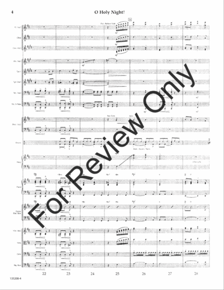 O Holy Night O Holy Night Orchestra scores gallery preview page 5