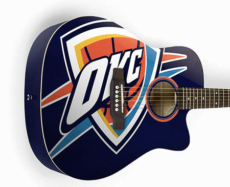 Oklahoma City Thunder Acoustic Guitar