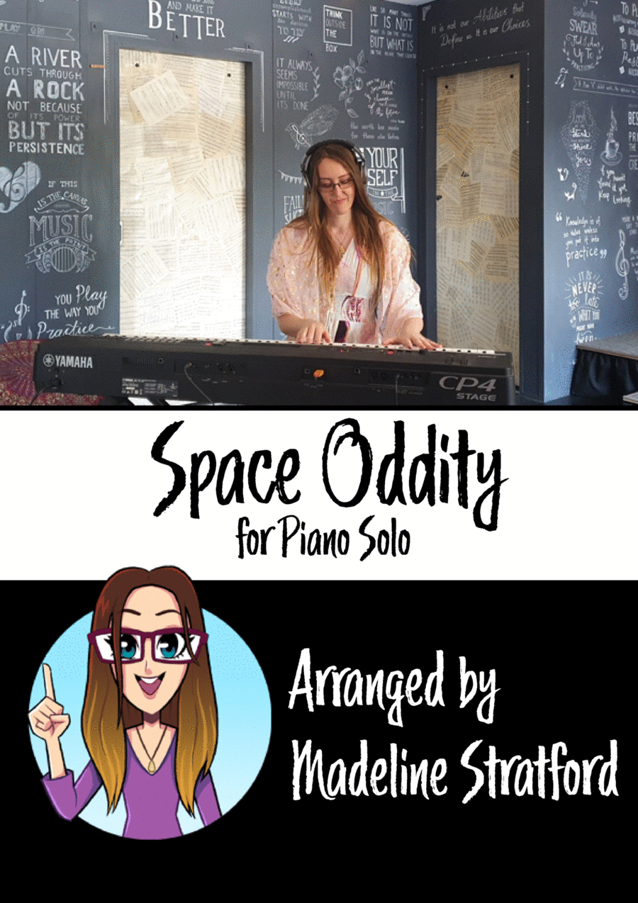 Space Oddity Easy Piano scores gallery preview page 1
