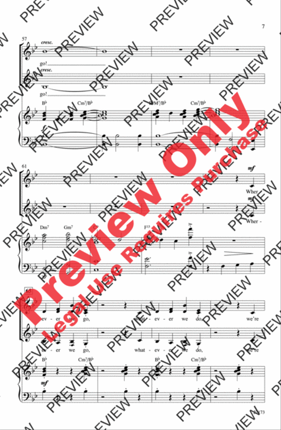 Together Wherever We Go Together Wherever We Go Women's Choir scores gallery preview page 7
