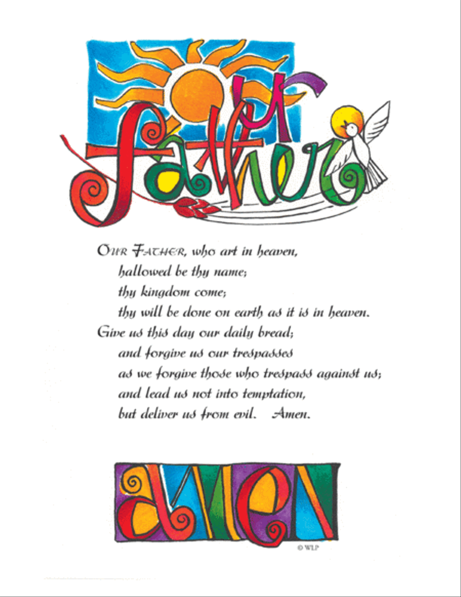 Prayer Card: The Lord's Prayer Sacred scores gallery preview page 1