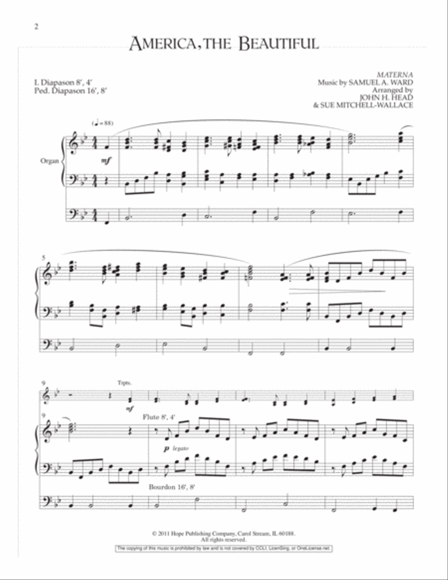 Stars and Stripes Forever Trumpet Duet scores gallery preview page 5