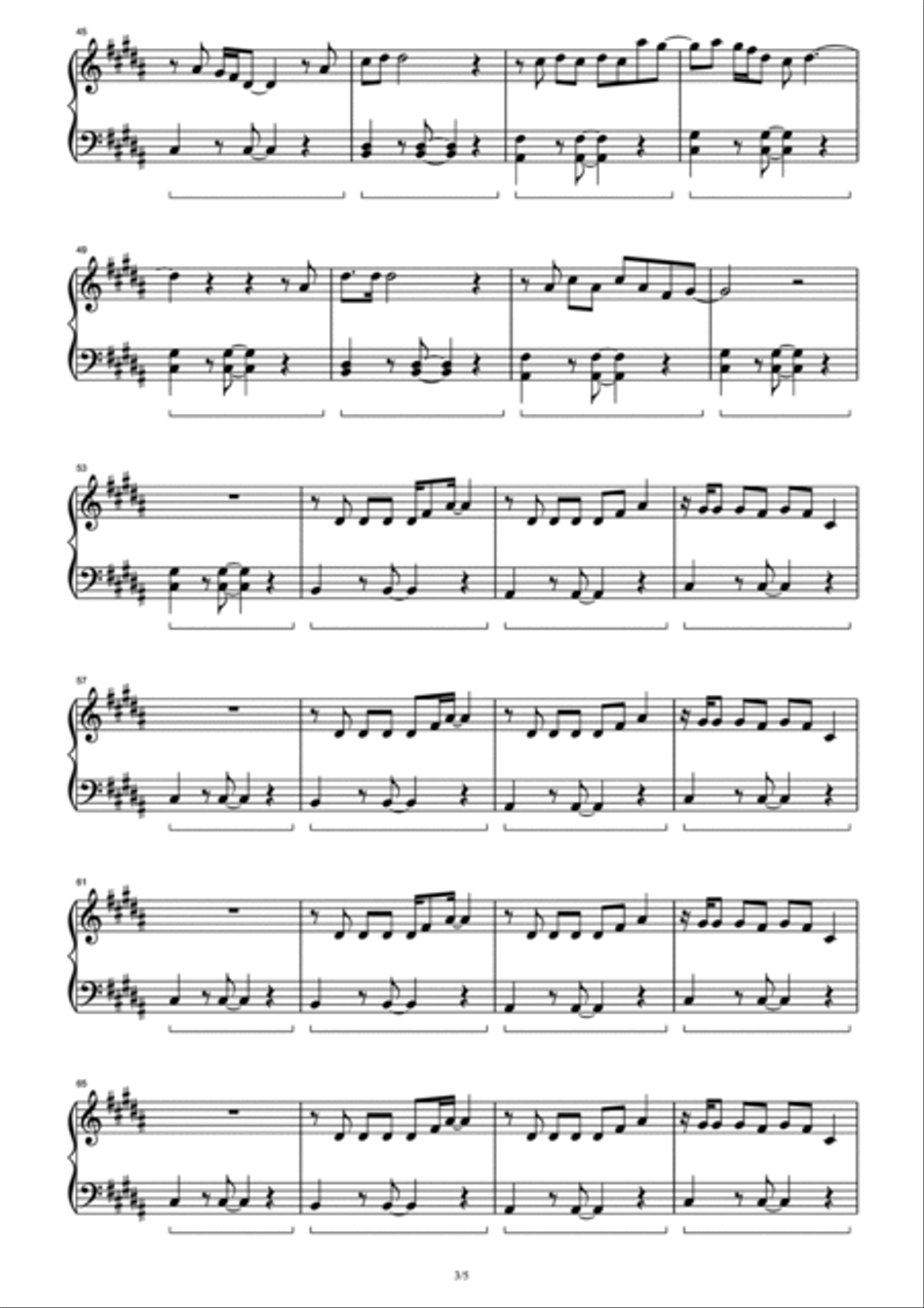 Promises Promises Piano Solo scores gallery preview page 3