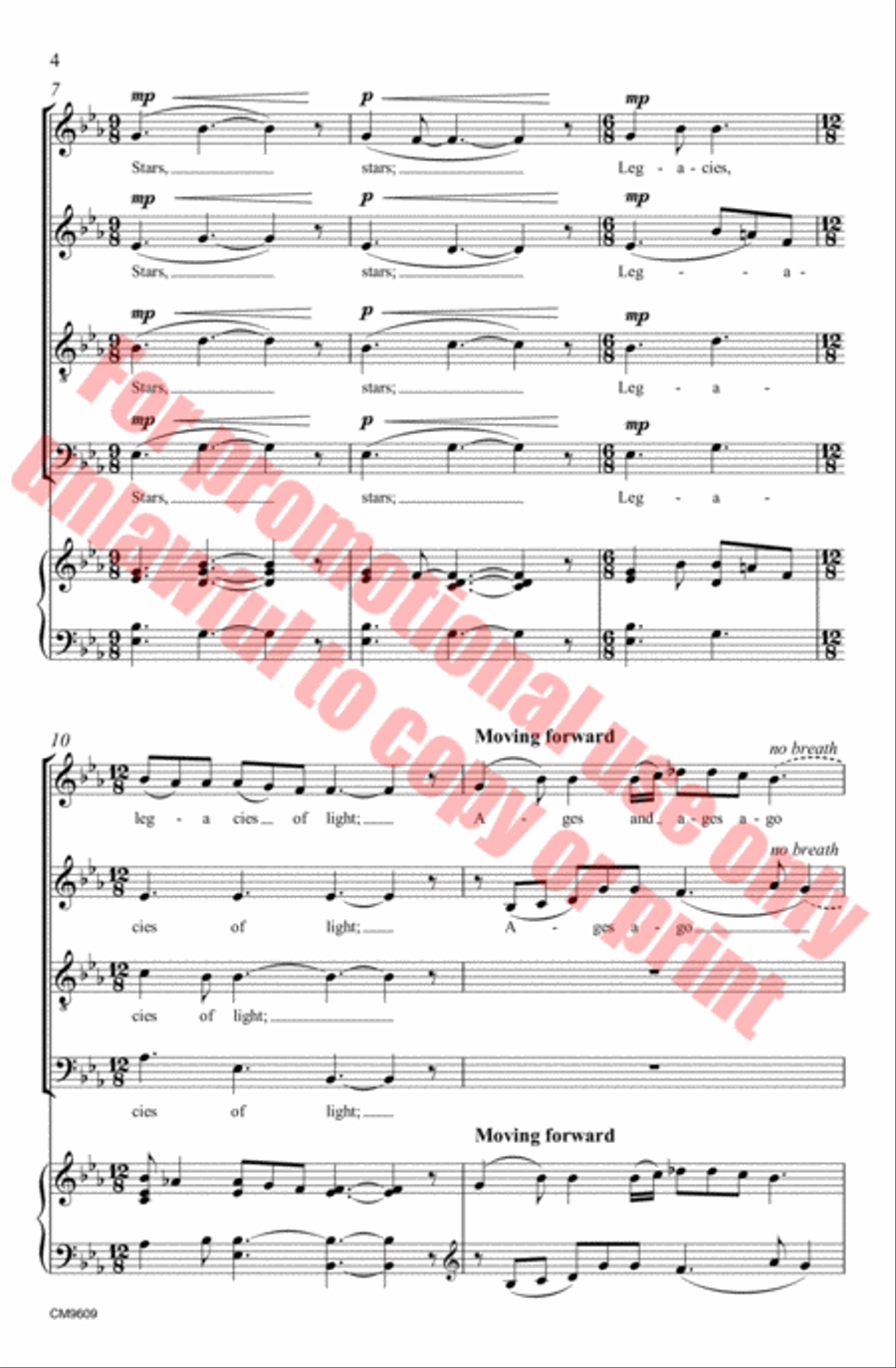 Stars 4-Part scores gallery preview page 5