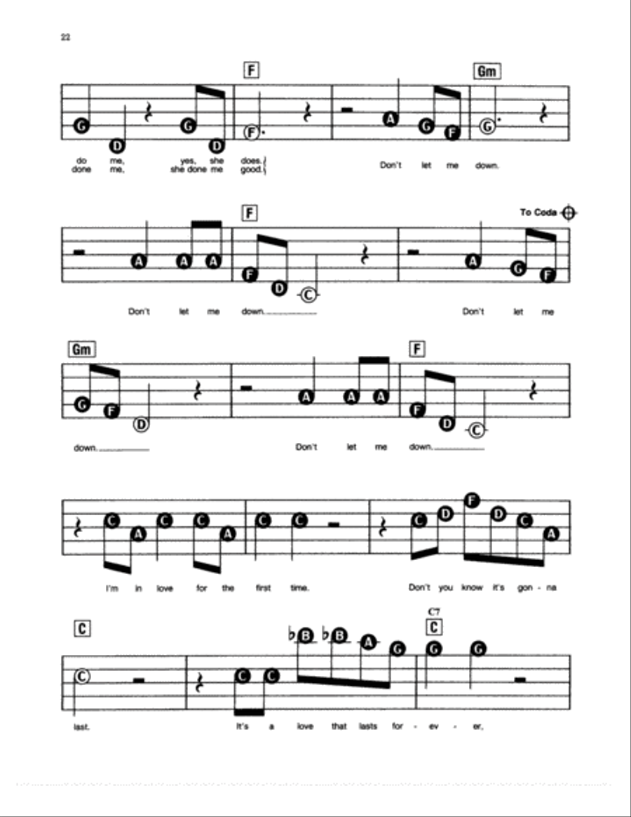 Don't Let Me Down Don't Let Me Down Electronic Keyboard scores gallery preview page 2