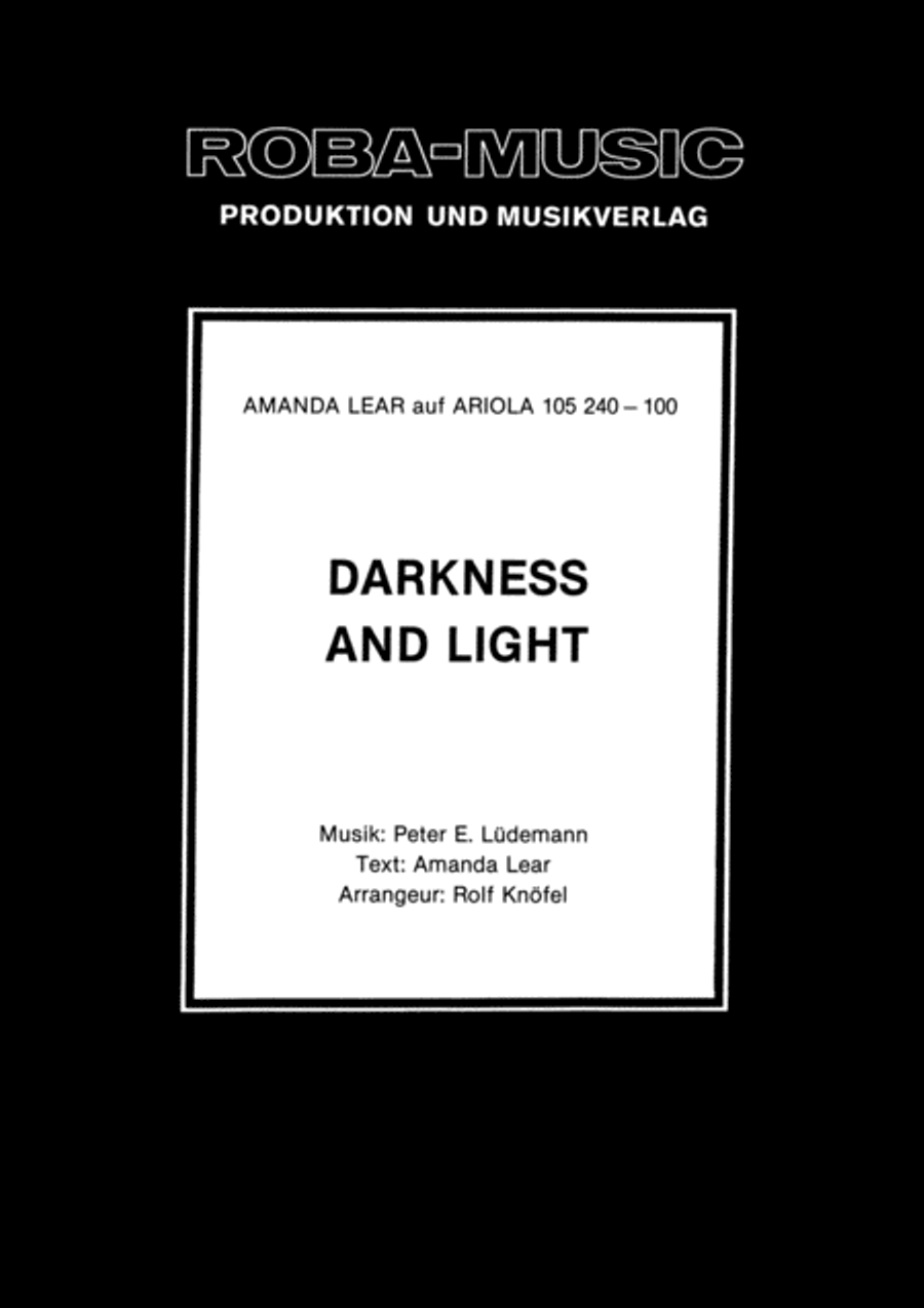 Darkness and Light Voice scores gallery preview page 1