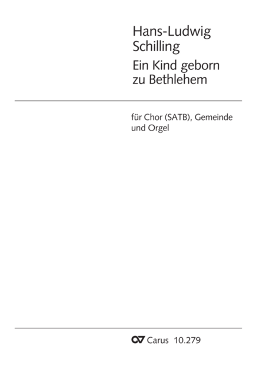A babe is born in Bethlehem (Ein Kind geborn zu Bethlehem) 4-Part scores gallery preview page 2