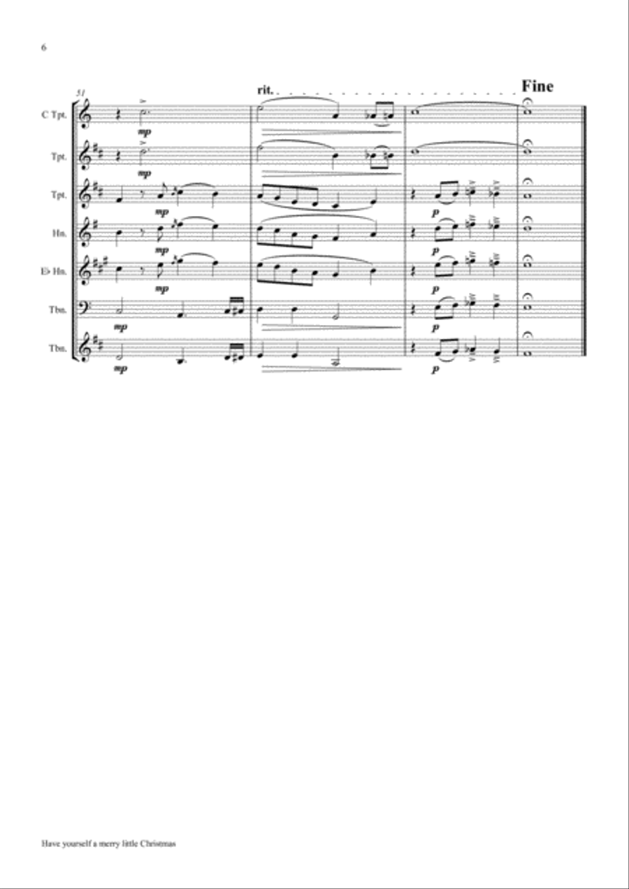 Have Yourself A Merry Little Christmas from MEET ME IN ST. LOUIS Euphonium scores gallery preview page 6