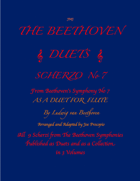 The Beethoven Duets For Flute Volume 3 Scherzi 7, 8 and 9 image number null