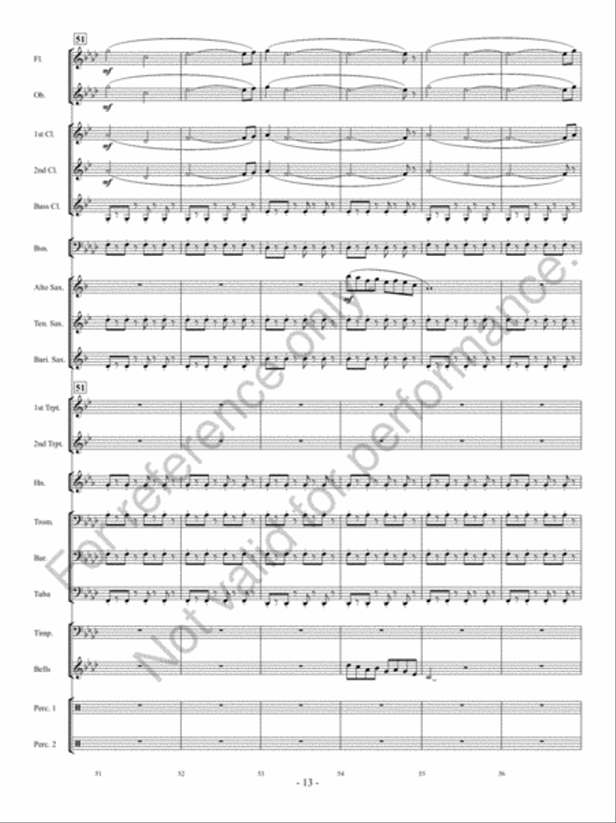 Implacato Concert Band scores gallery preview page 12