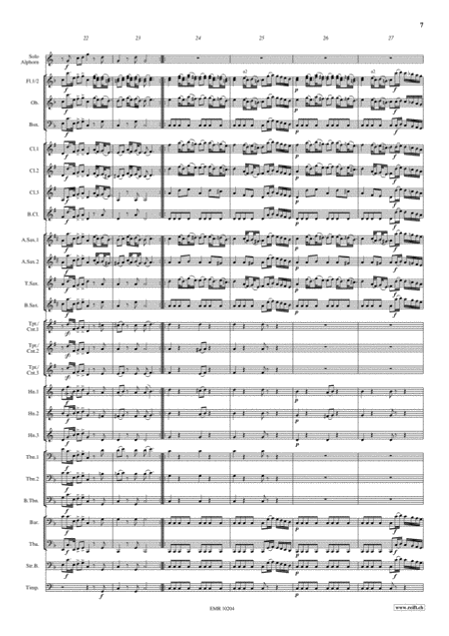 Sinfonia Pastorella Concert Band scores gallery preview page 8