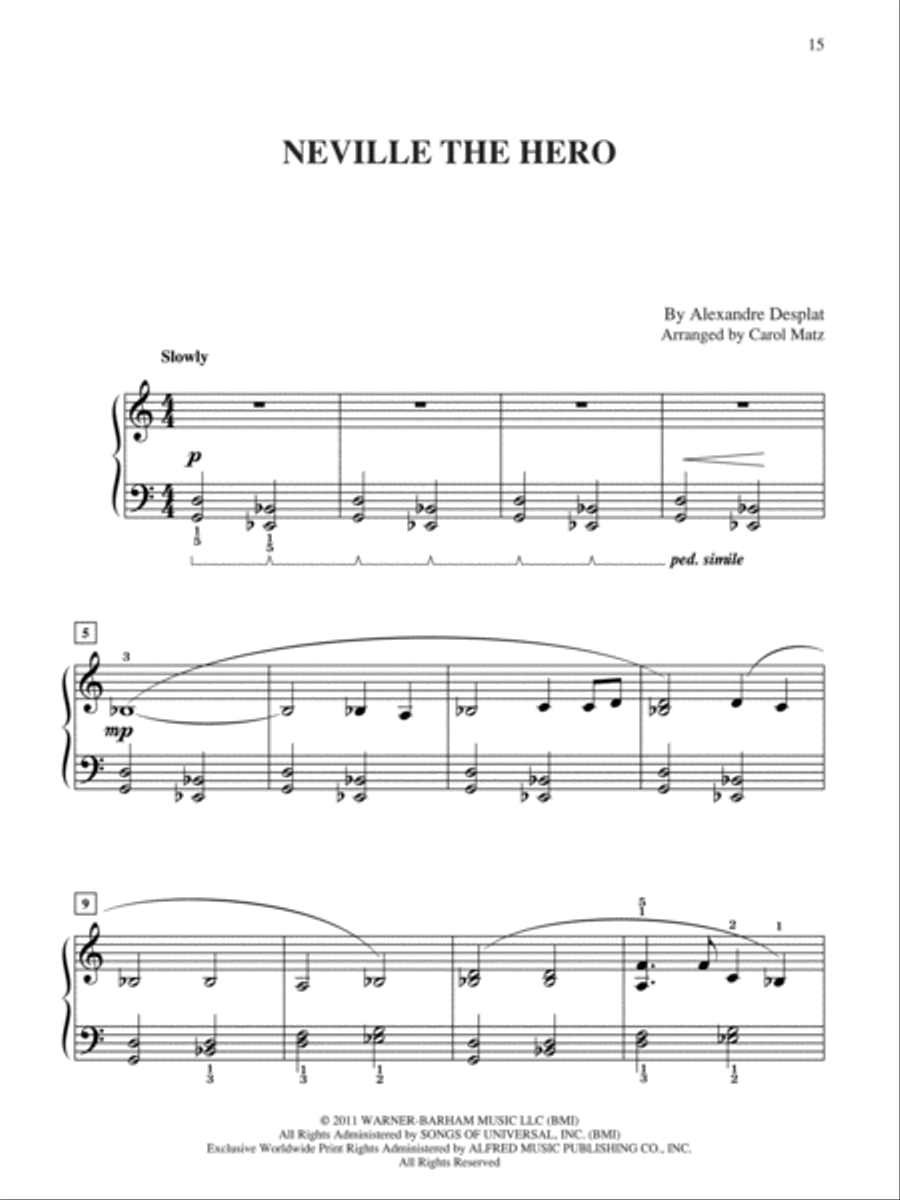 Harry Potter and the Deathly Hallows, Part 2 Easy Piano scores gallery preview page 3